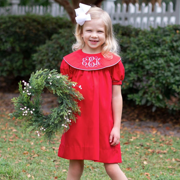 Dressie Jessie Smocking Red Gingham Dress with Bows 6