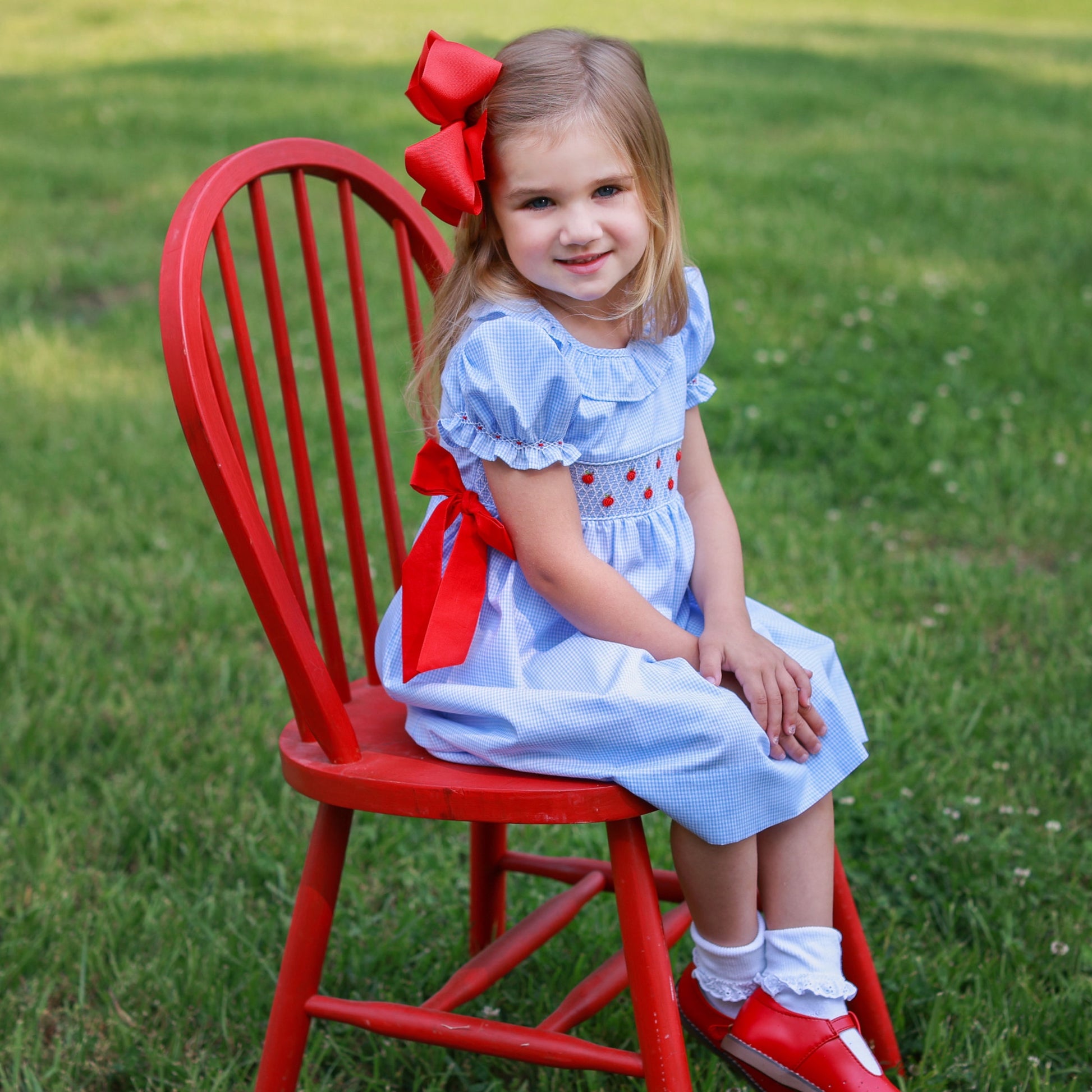 Girls Back to School Apple Dress