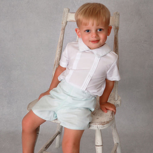 Boys Classic Heirloom Shirt Short Set