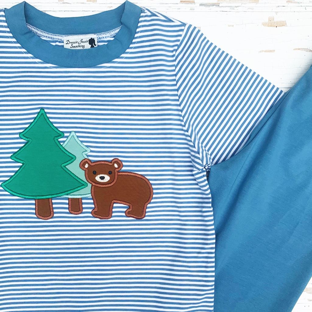 Brown Bear Knit Pant Set