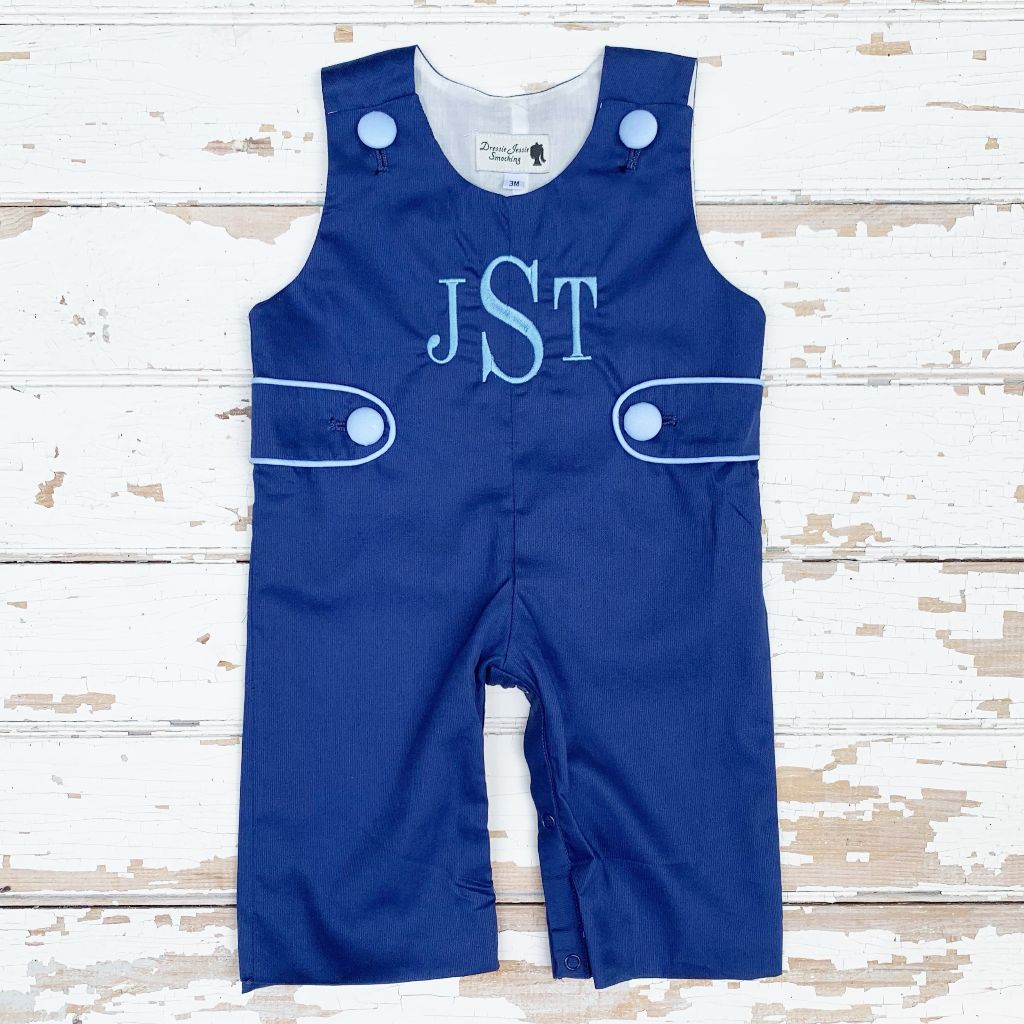 Baby Toddler Boys Navy Blue Longall Jon Jon