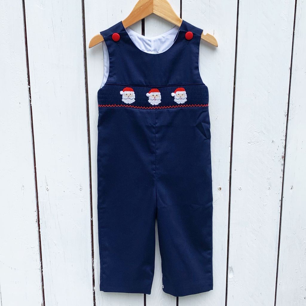 Boys Smocked Christmas Longall Jon Jon