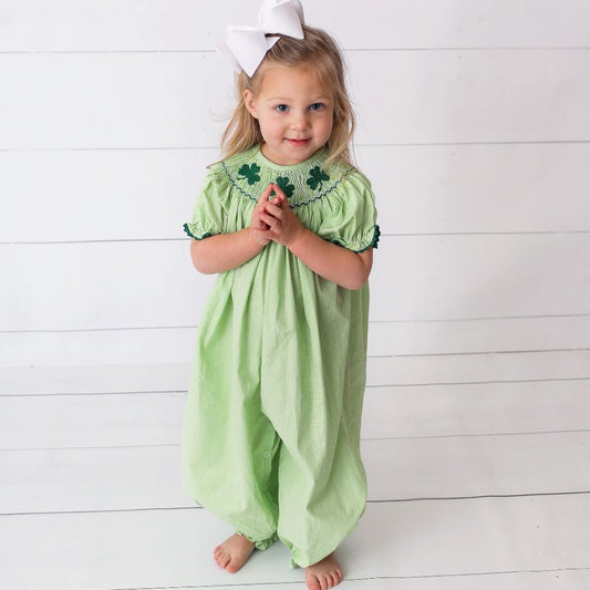 Smocked Shamrock Bubble Pre-Order