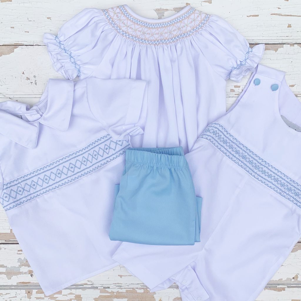 Boys Girls Matching Smocked Wedding Clothes