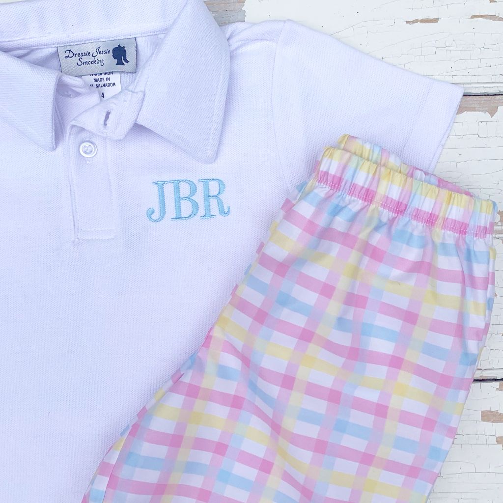 Boys Monogram Clothes Preppy