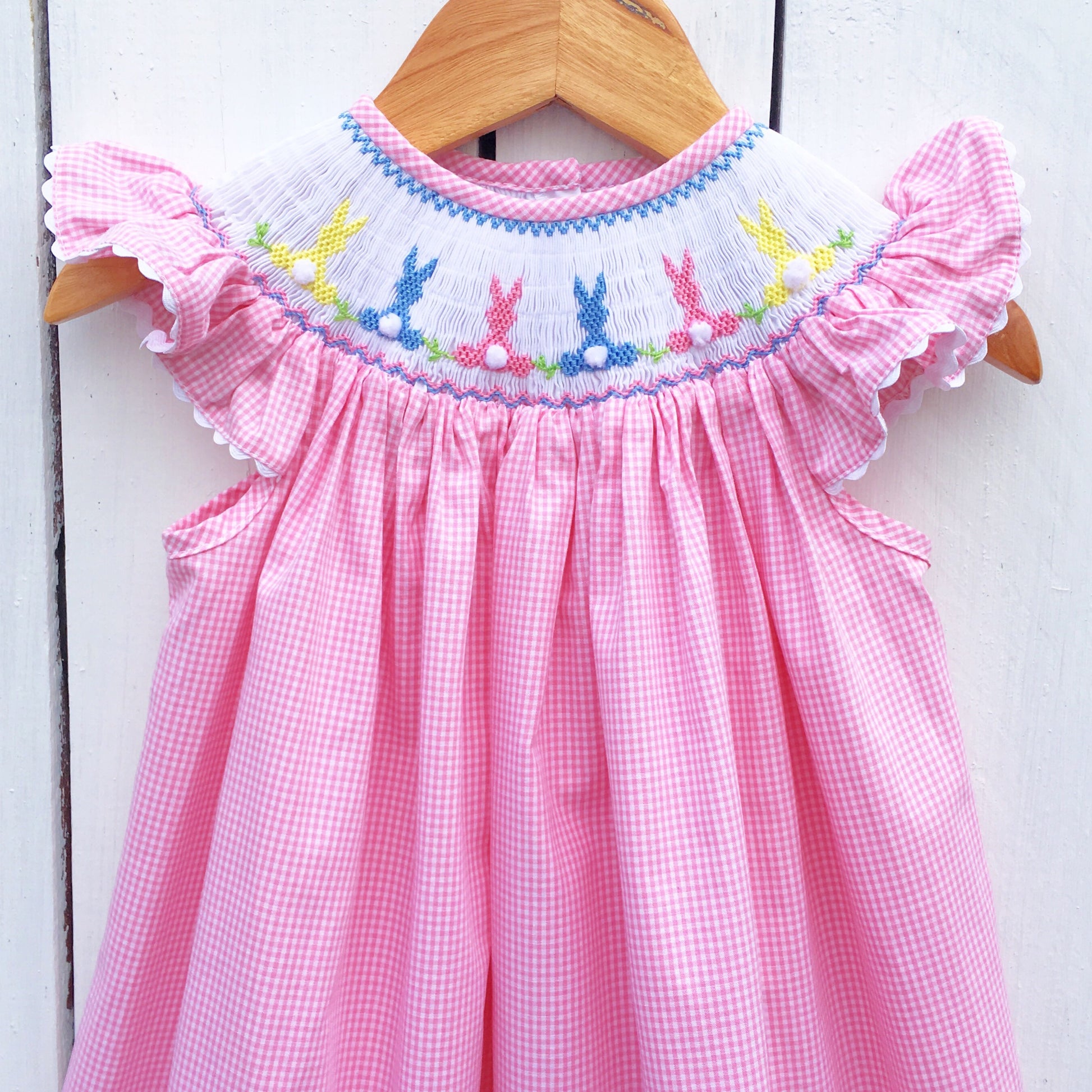 Baby Toddler Girls Smocked Easter Dress