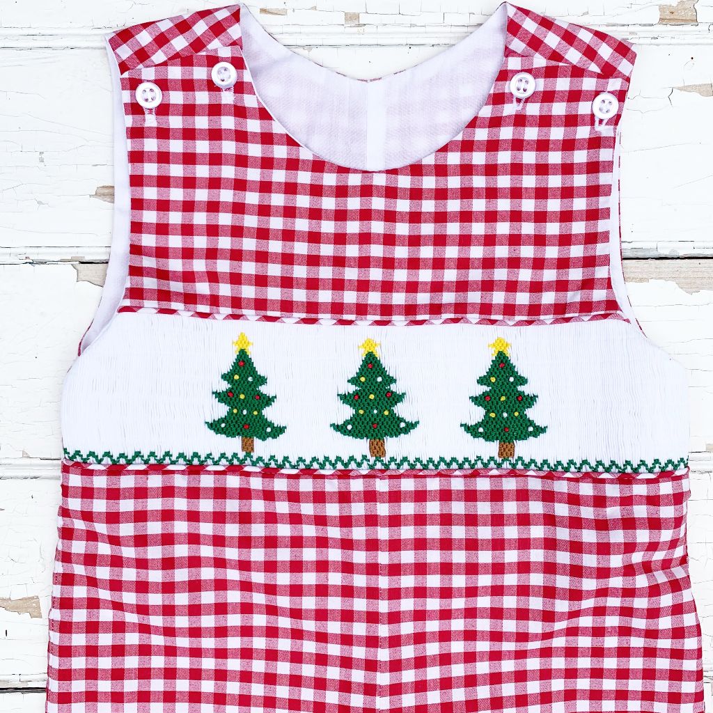 Boys Christmas Tree Smock