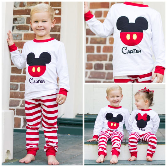 Boys Mickey Mouse Loungewear Monogrammed