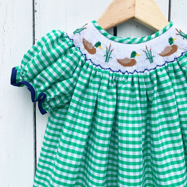 Mallard duck smocked outlet dress