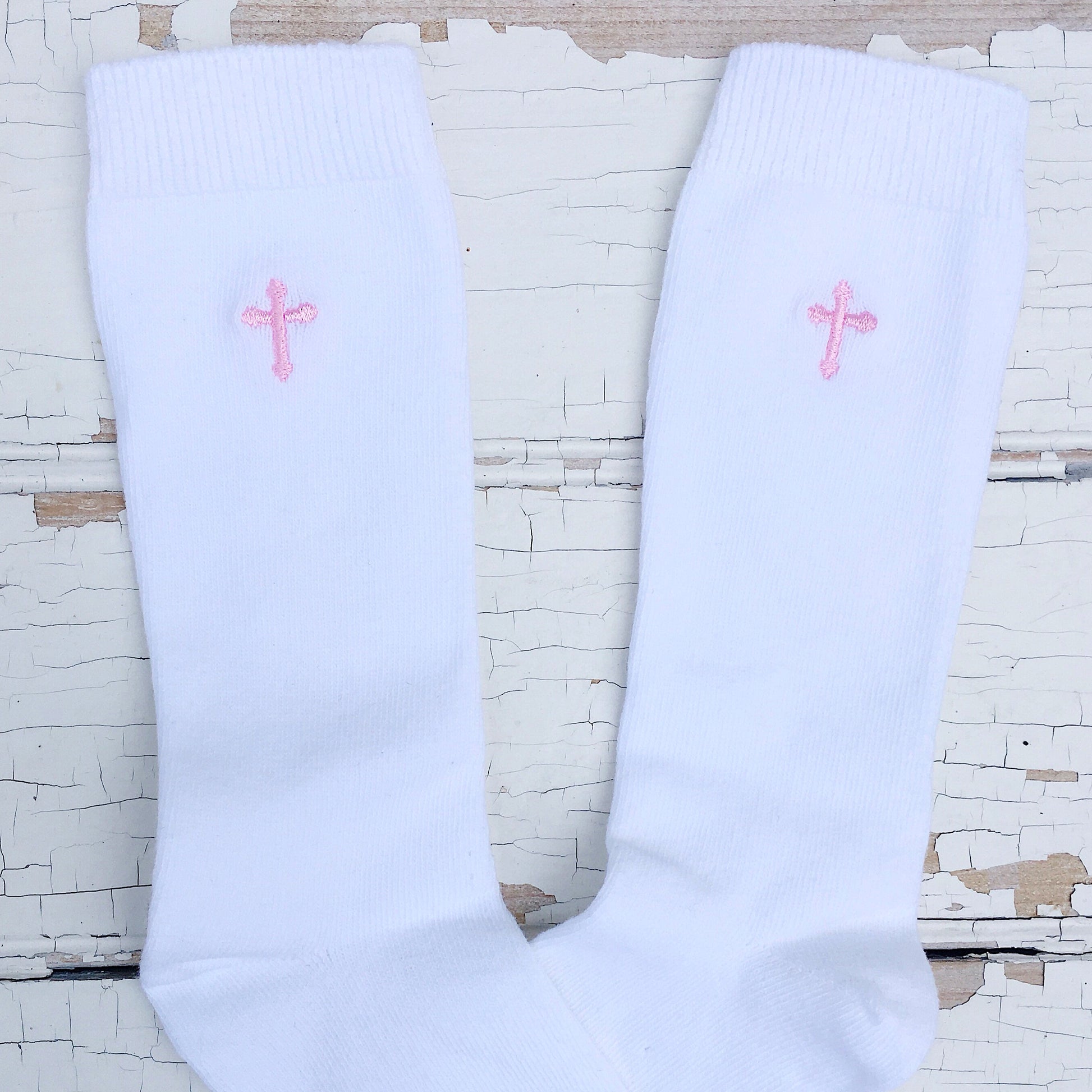 Cross Knee Socks Girls Easter Socks