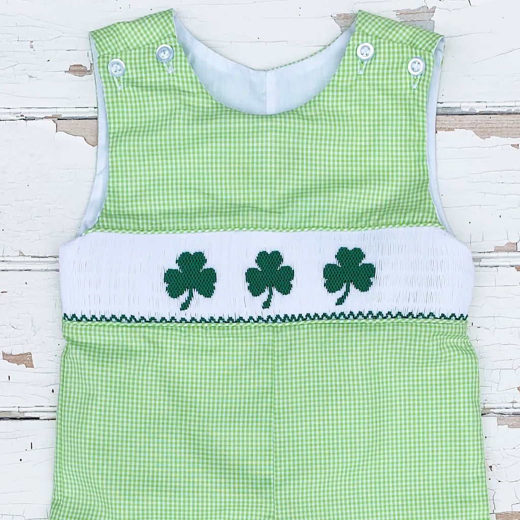 Boys Smocked St. Patrick's Day Longall Jon Jon