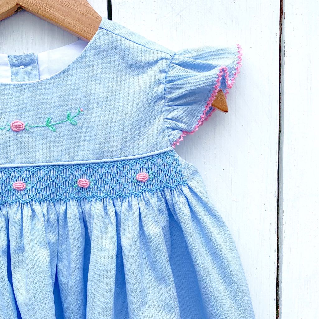 Girls Smocked Easter Dress