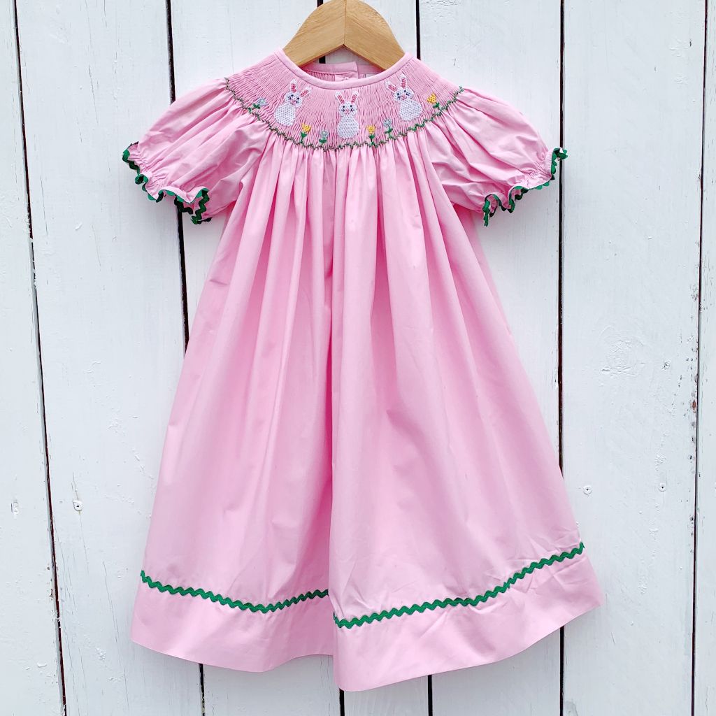 Girls Smocked Easter Dress