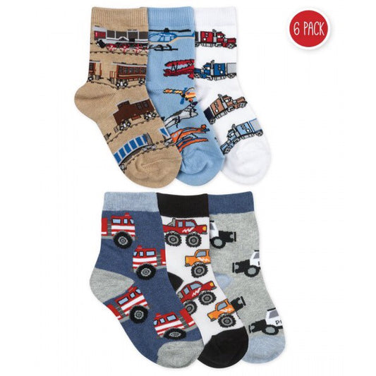 Jefferies Socks Trucks Cars Airplanes for Boys