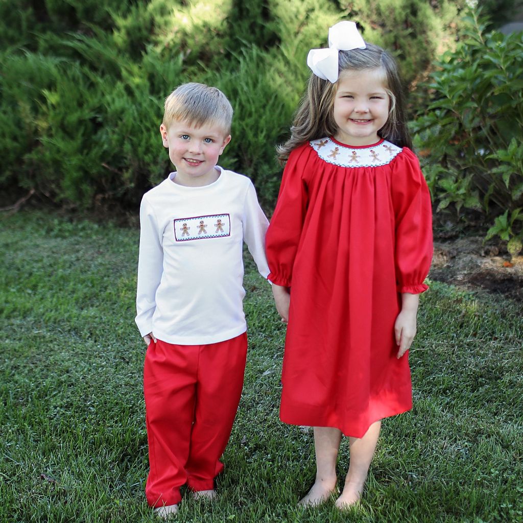 Matching Smocked Children's Clothing for Boys and Girls