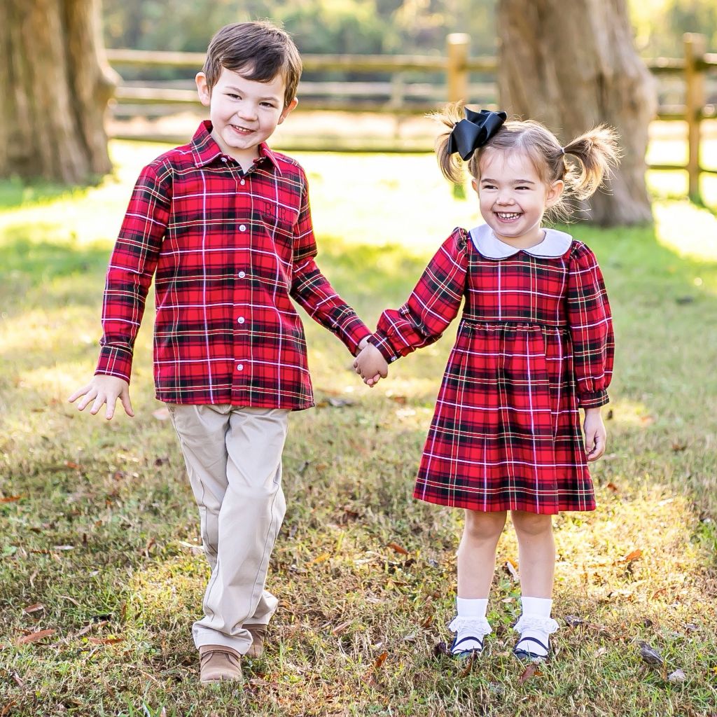 Deck the Halls Plaid Dress