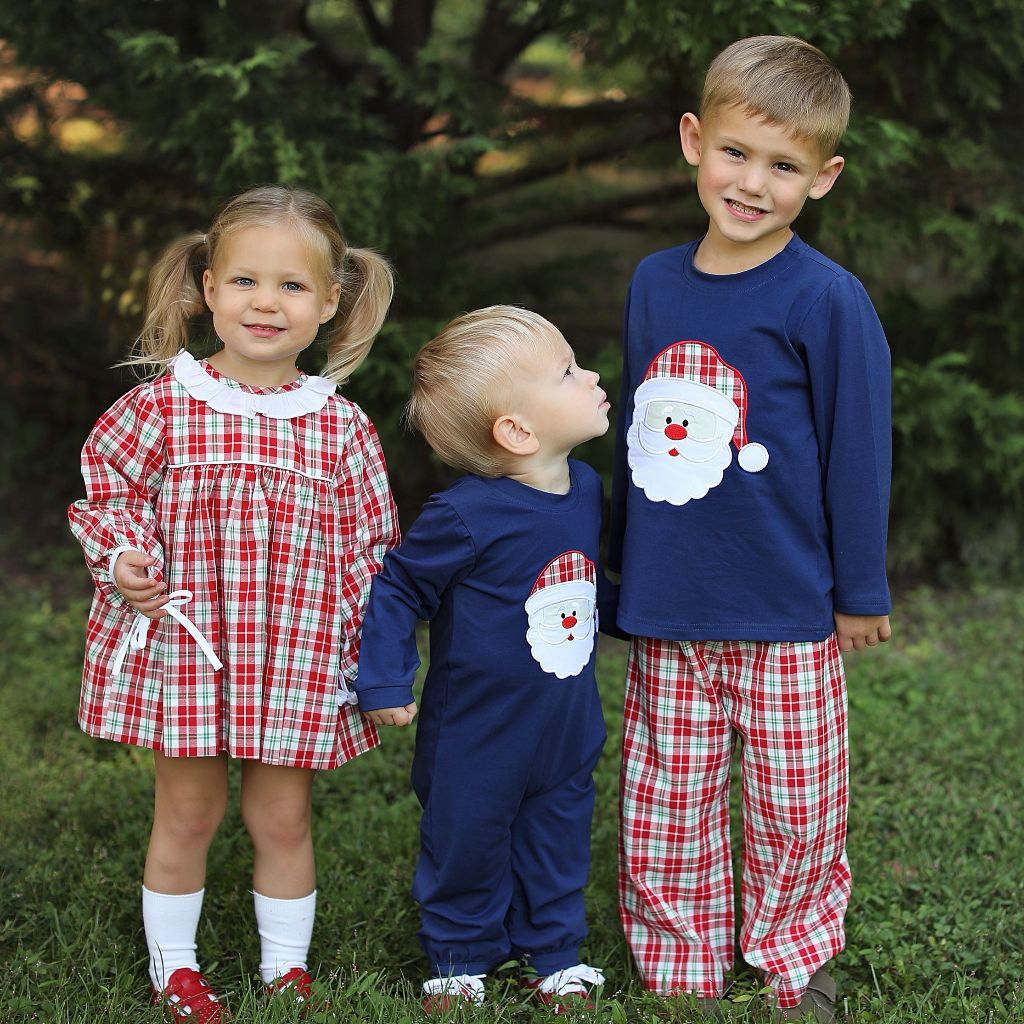 Holly Jolly Plaid Bloomer Set