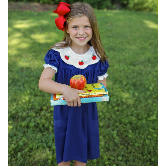 Girls Apple Back To School Dress