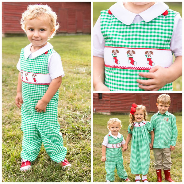 Smocked Christmas Clothing for Girls and Boys Page 3 - Dressie Jessie ...