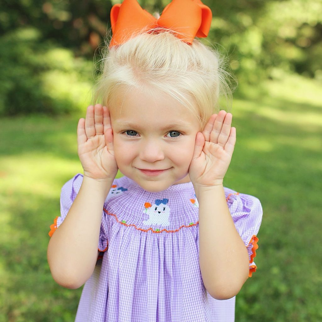 Girls Smocked Ghost Bishop Dress