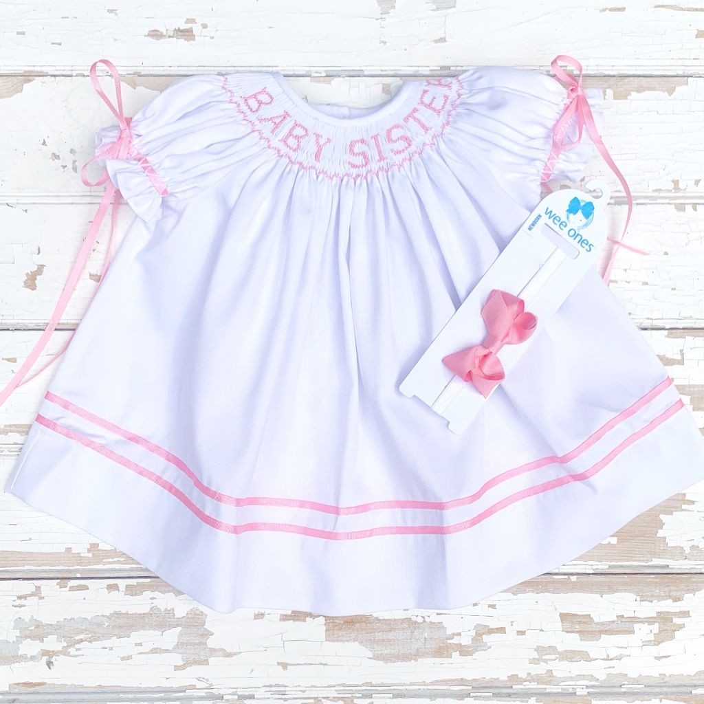 Smocked Baby Little Sister Bishop Dress